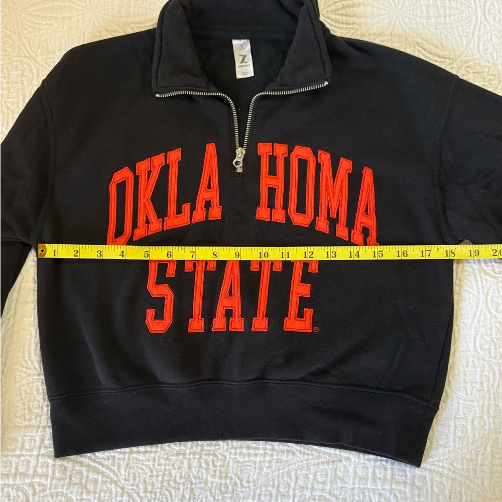 Oklahoma State Black and Orange Crop Pullover - Picture 5 of 5